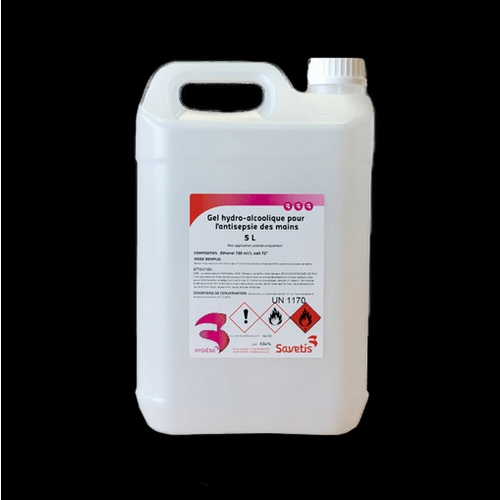 GEL HYDRO ALCOOLIQUE    	bid/5 l   sol ext